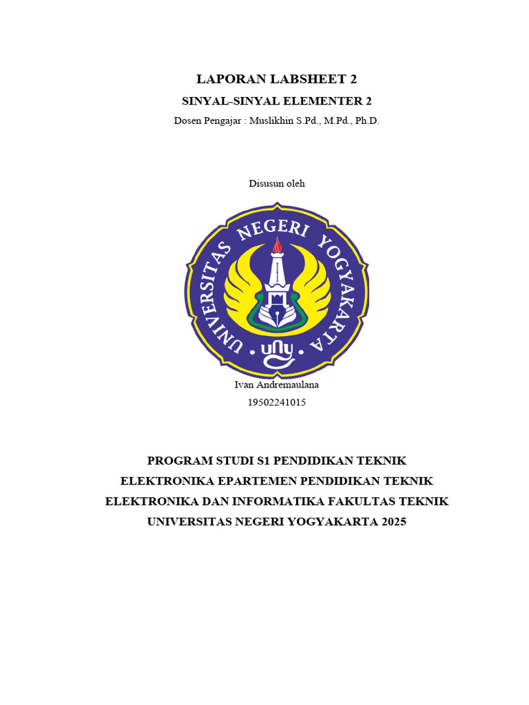 Praktikum Sinyal Elementer dengan Matlab | PDF