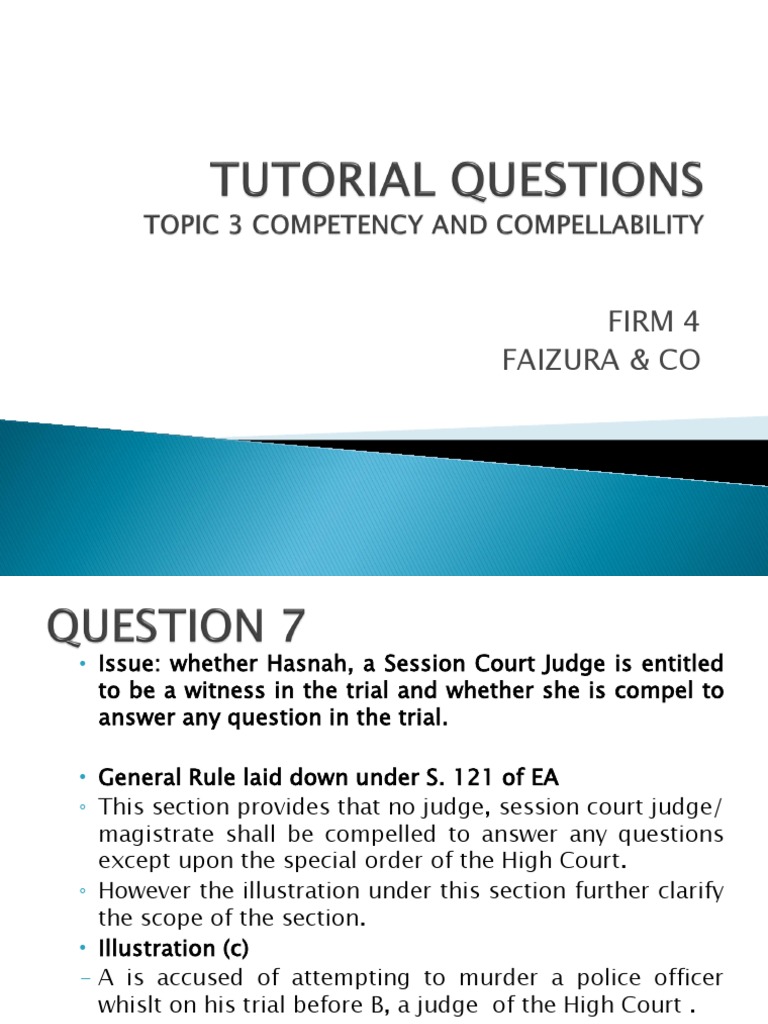 Judge's Compulsion to Testify in Court | PDF | Witness | Cross Examination
