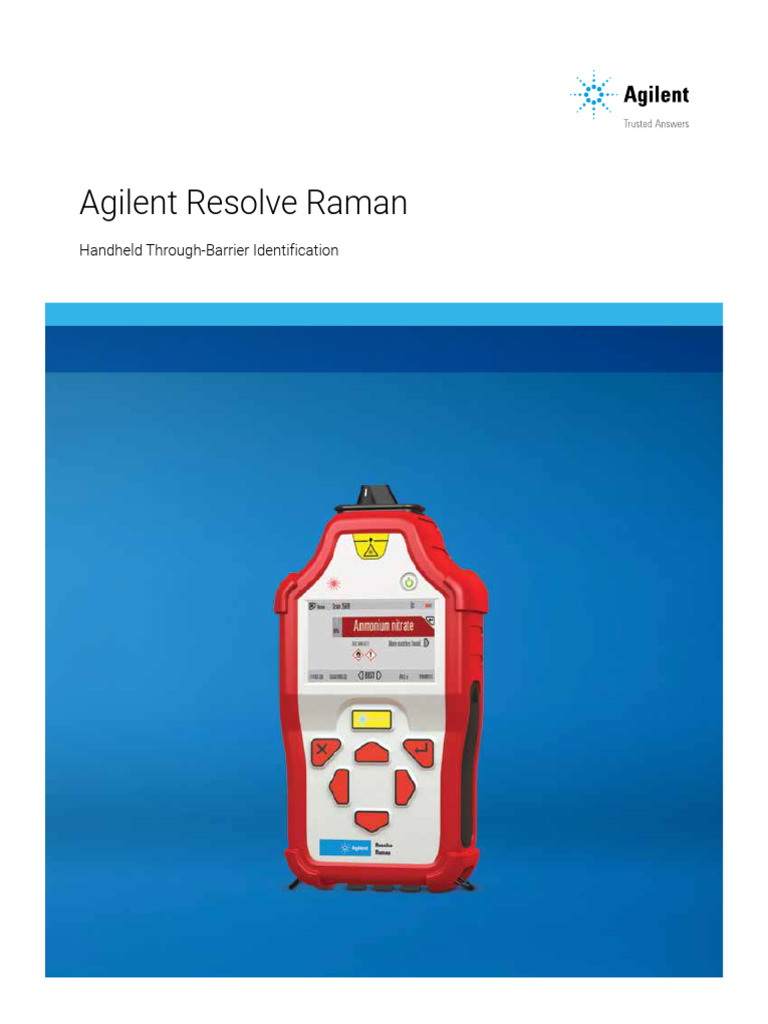 Handheld Through-Barrier Raman Detection | PDF | Raman Spectroscopy ...