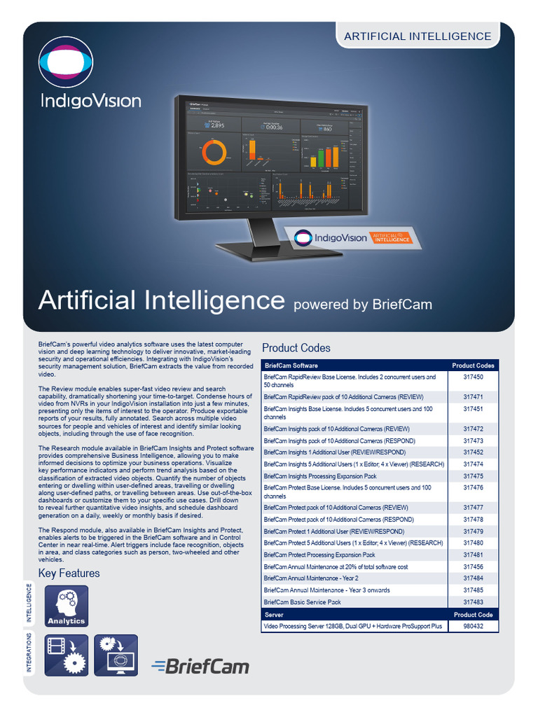 BriefCam AI Video Analytics Overview | PDF | Artificial Intelligence ...