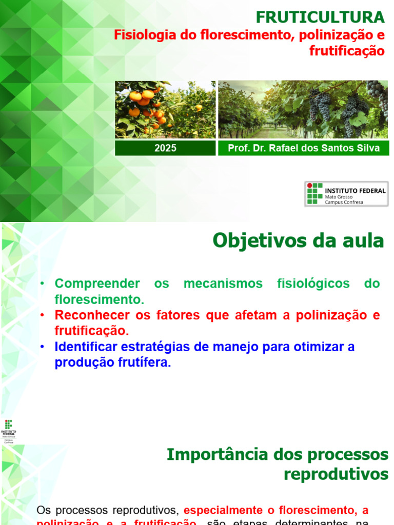 Fisiologia do Florescimento em Fruticultura | PDF | Flores | Polinização