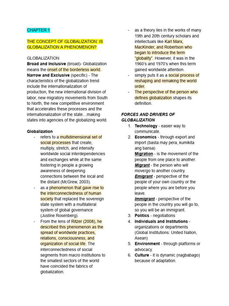 Understanding Globalization Dynamics | PDF | Globalization | Liberalism