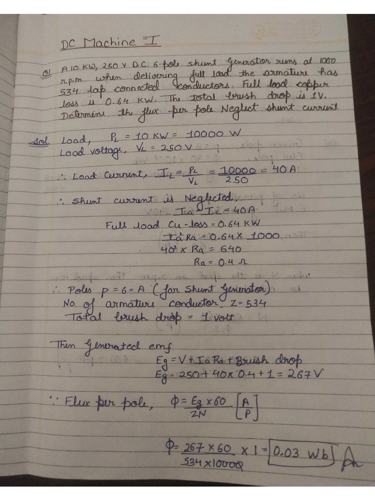 DC Machine Assignment | PDF