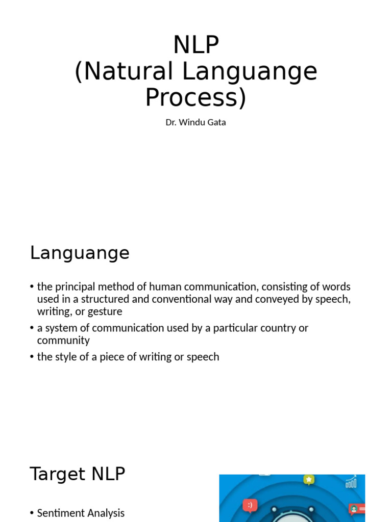 NLP (Natural Languange Process) : Dr. Windu Gata | PDF