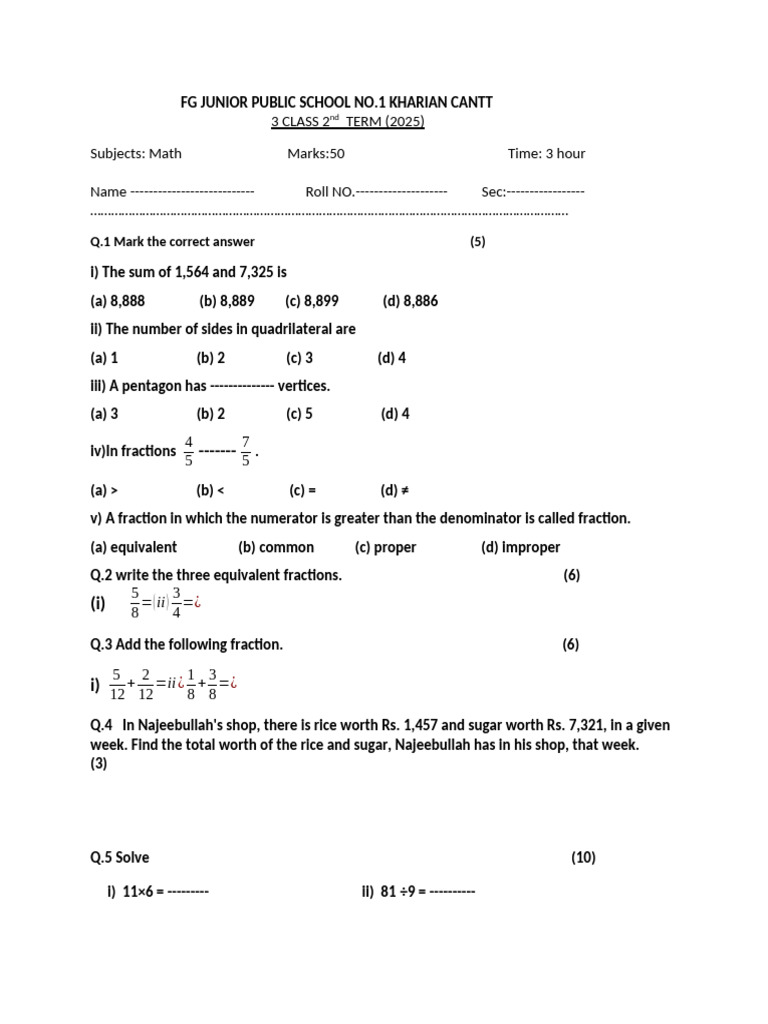 3 math | PDF