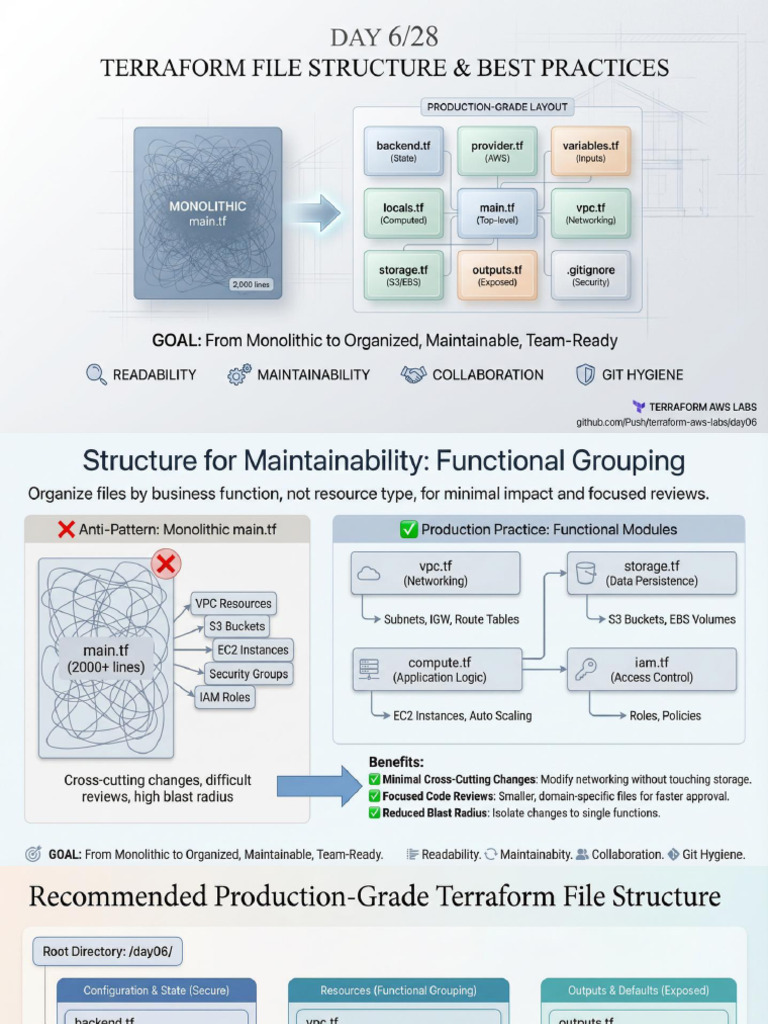 Terraform File Structure & Best Practices | PDF