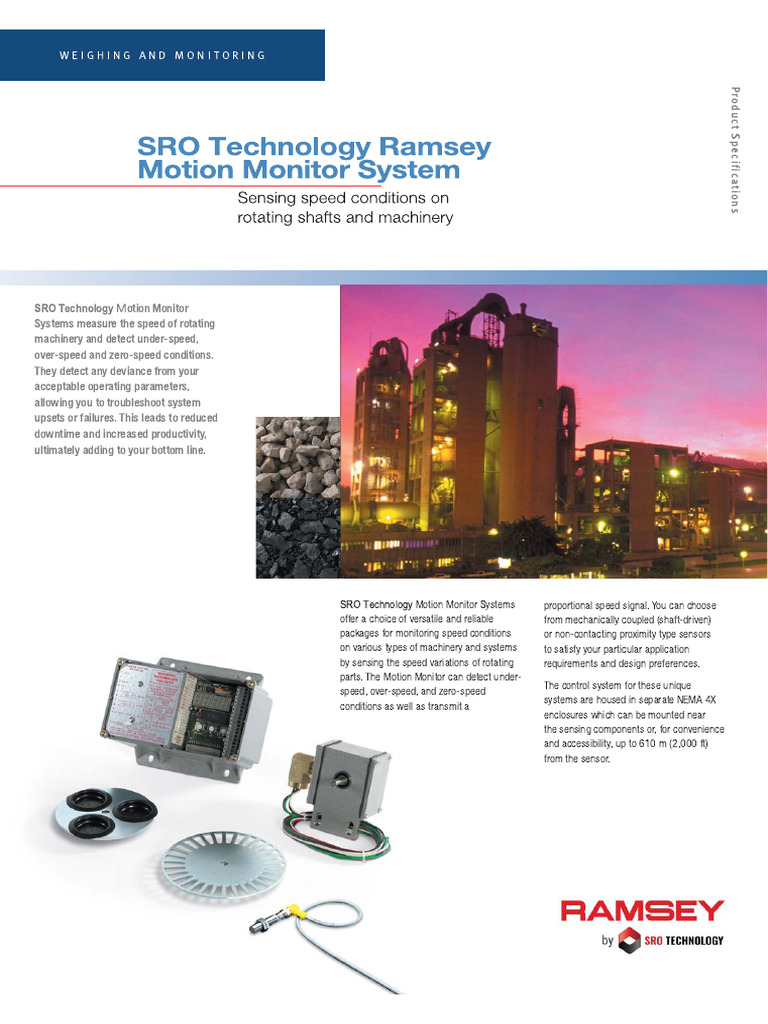 SRO Ramsey Series 60 200 Motion Monitor... Ystems Data Sheet 23.05.2024 ...
