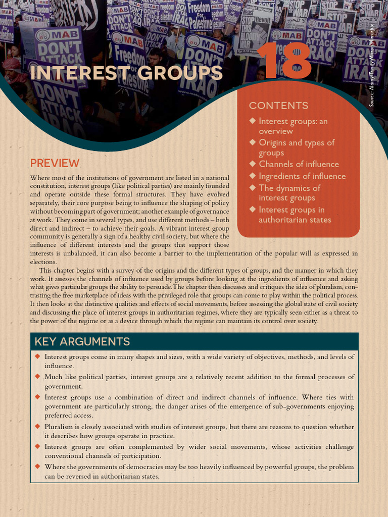 Understanding Interest Groups and Influence | PDF | Trade Union | Policy