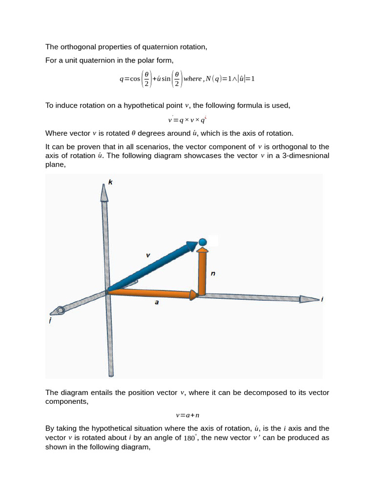 The Orthogonal Properties of Quaternion Rotation | PDF | Rotation ...