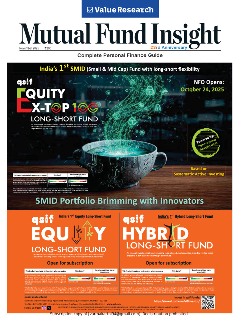 Mutual Fund Insight Nov 2025 | PDF | Investing | Mobile App