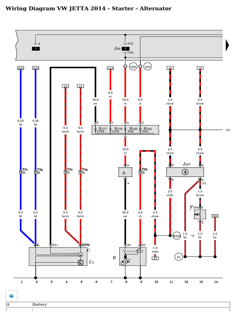 VW Jetta 2014 Wiring Diagrams Guide | PDF | Throttle | Propulsion
