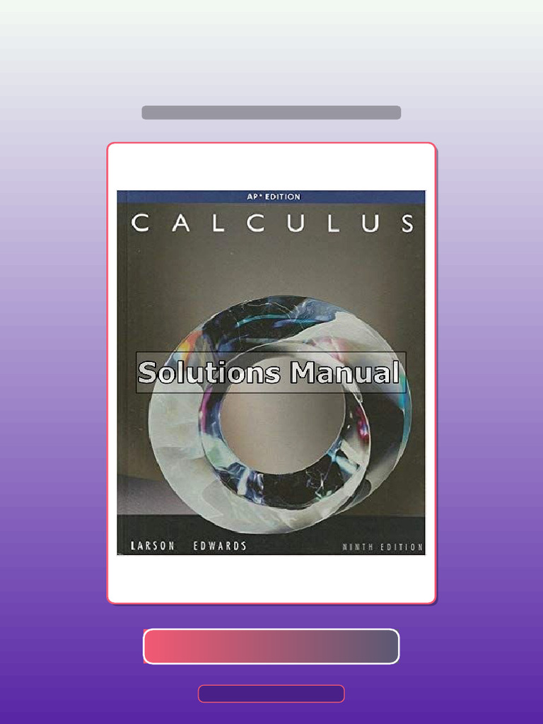 Calculus AP Edition 9th Edition Larson Test Bank | PDF | Knowledge