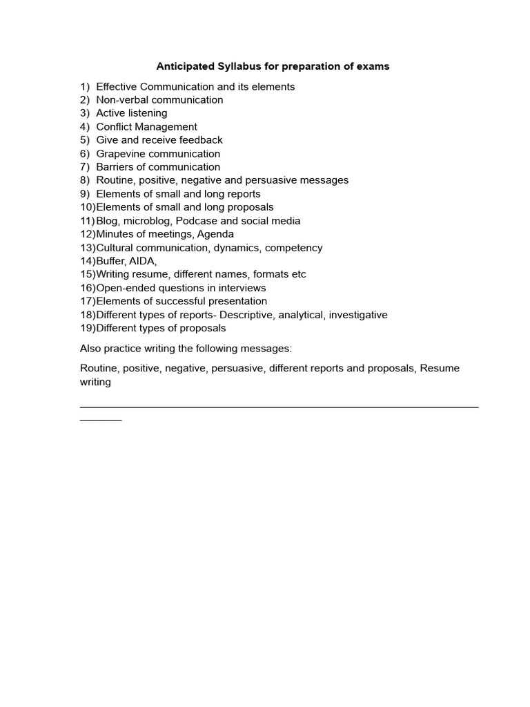 Exam Prep: Effective Communication Skills | PDF