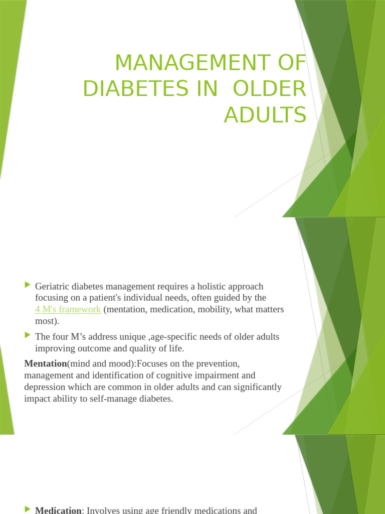 Geriatric Presentation | PDF | Geriatrics | Diabetes