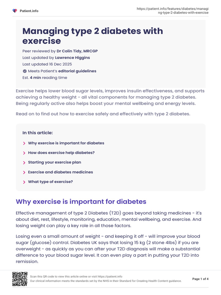 Exercise Strategies for Type 2 Diabetes | PDF | Diabetes | Strength ...