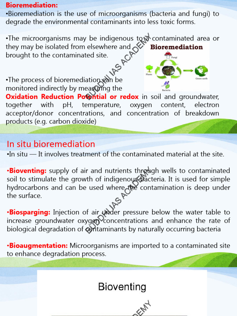 BIOREMEDIATION | PDF | Biodegradation | Environmental Engineering