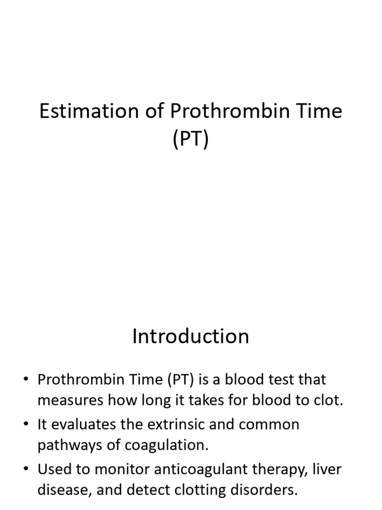 Lab. Lecture | PDF | Coagulation | Bleeding