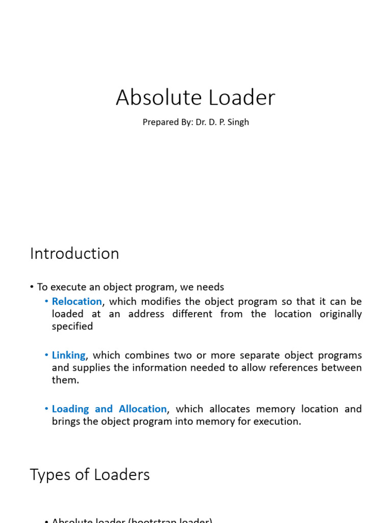 Understanding Absolute Loaders and Bootstraps | PDF | Booting | Digital ...