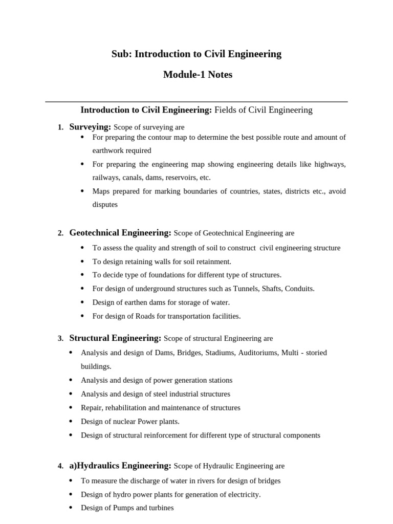 Civil Engineering Overview and Materials | PDF | Concrete | Masonry