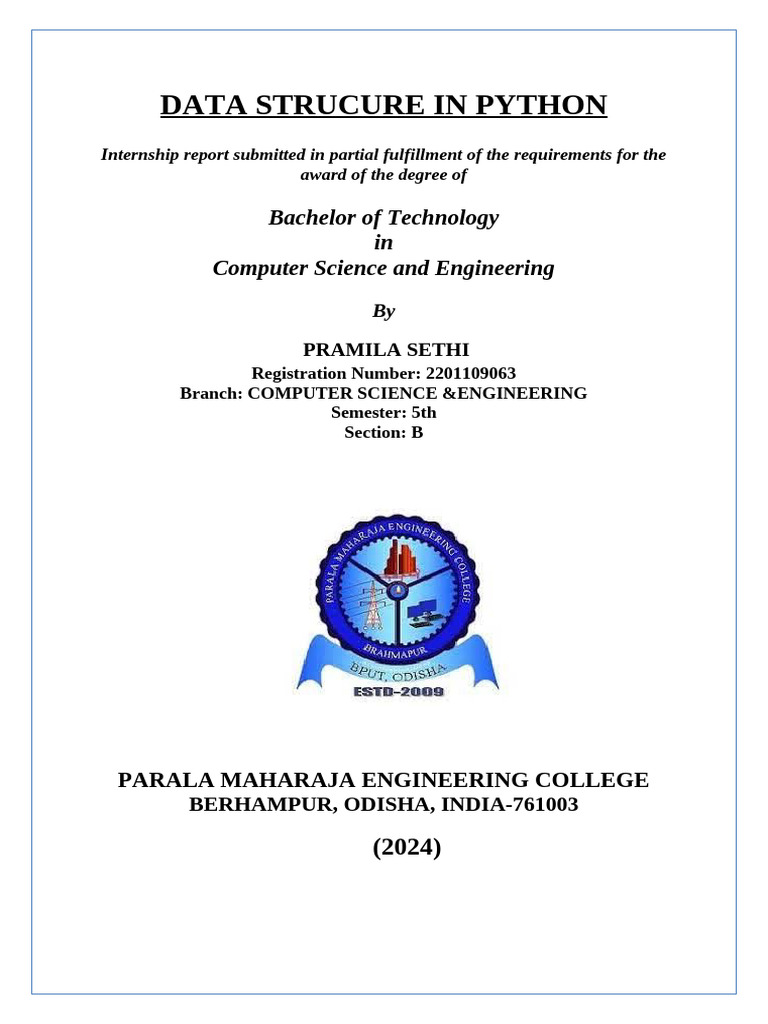 Python Data Structures Overview | PDF | Software Engineering | Computer ...