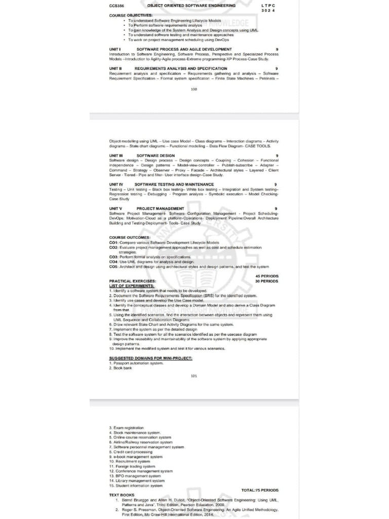Sem 6 Syllabus | PDF