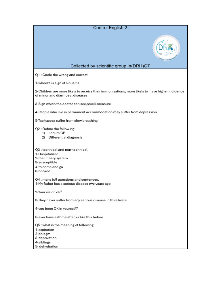 Control English2 | PDF