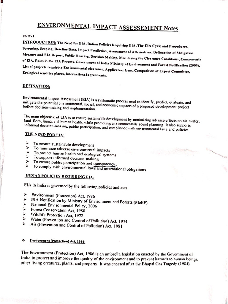 EIA Notes | PDF