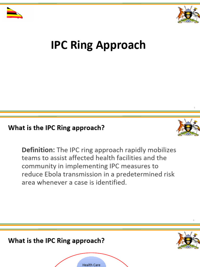 IPC Ring Approach for Ebola Control | PDF | Health Care | Wash