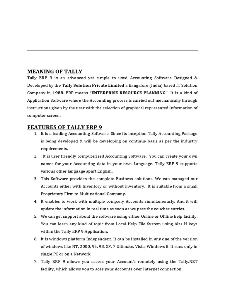 Tally ERP 9: Comprehensive Accounting Guide | PDF | Payroll | Microsoft ...
