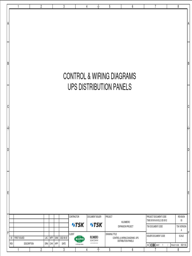 Tske 001816 00 Elc de 0012 0a Ups Distribution Panels | PDF ...