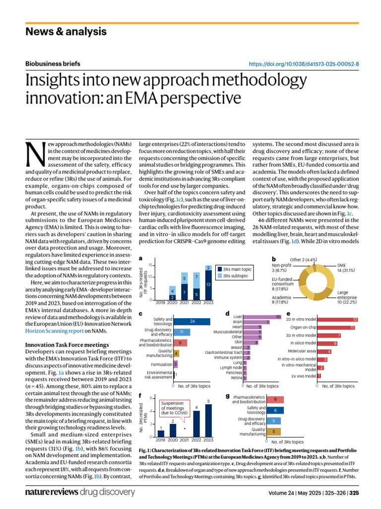 EMA Insights on New Approach Methodologies | PDF | In Vitro | Toxicology