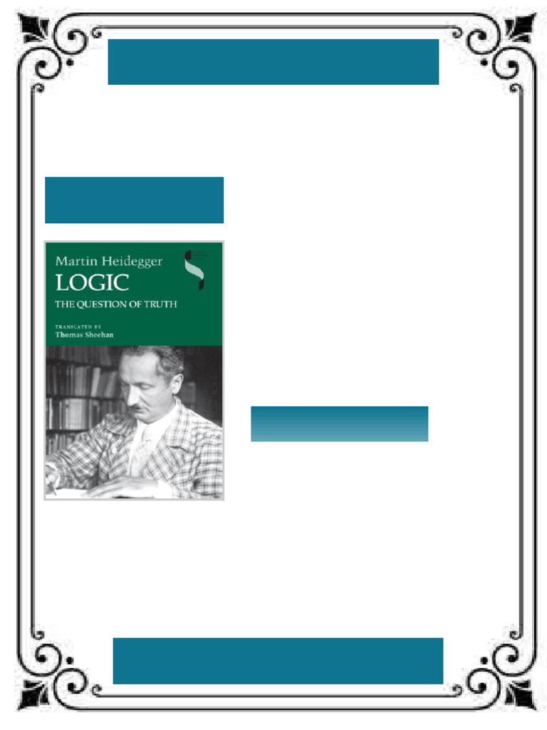 Logic the question of truth Heidegger ebook powerful reading format ...
