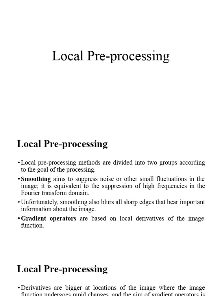 Local Preprocessing - 1.Pptx | PDF | Applied Mathematics | Algorithms