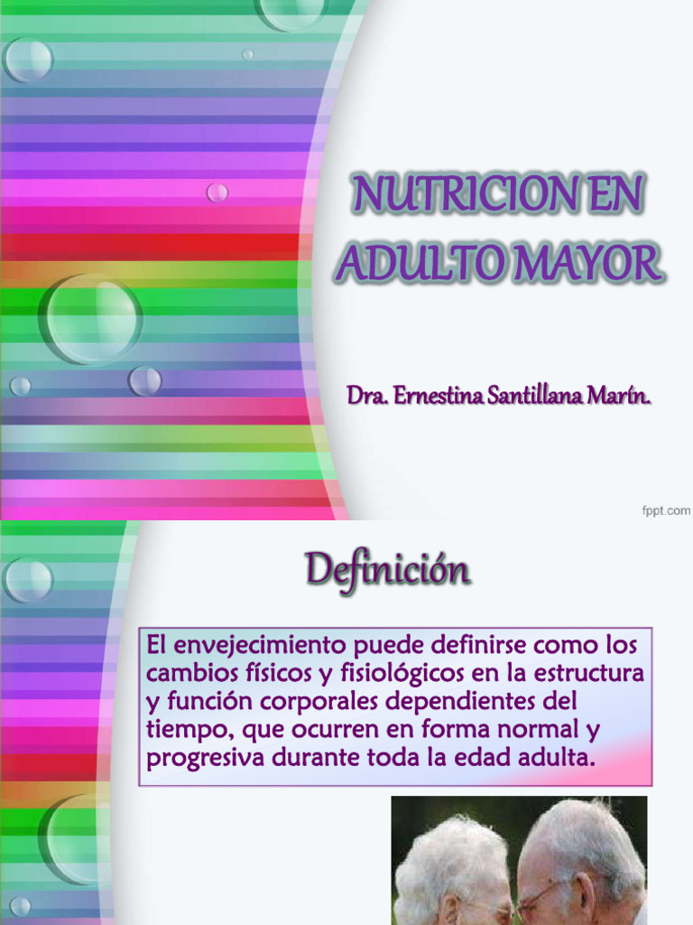 Nutrición Saludable para Adultos Mayores | PDF | Dieta | Alimentos
