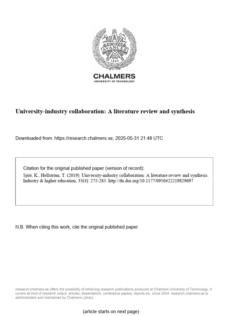519419_Fulltext | PDF | Innovation | Systematic Review