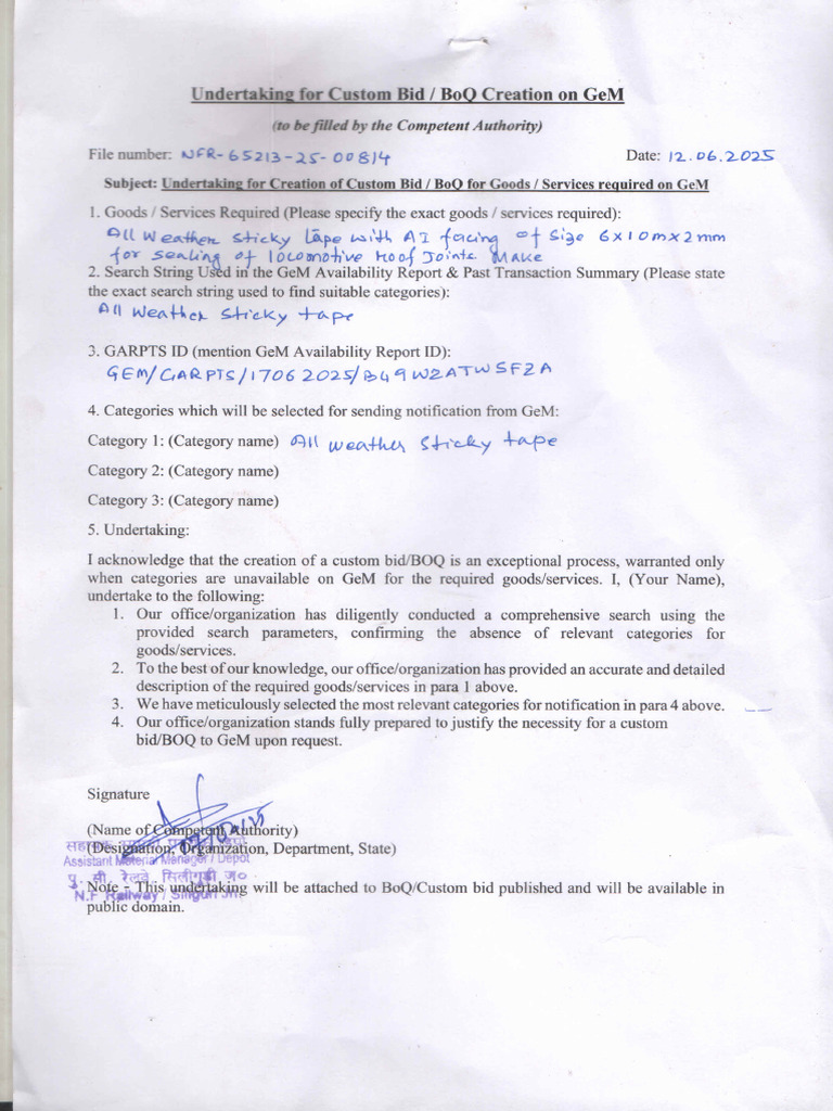 Boq Form | PDF