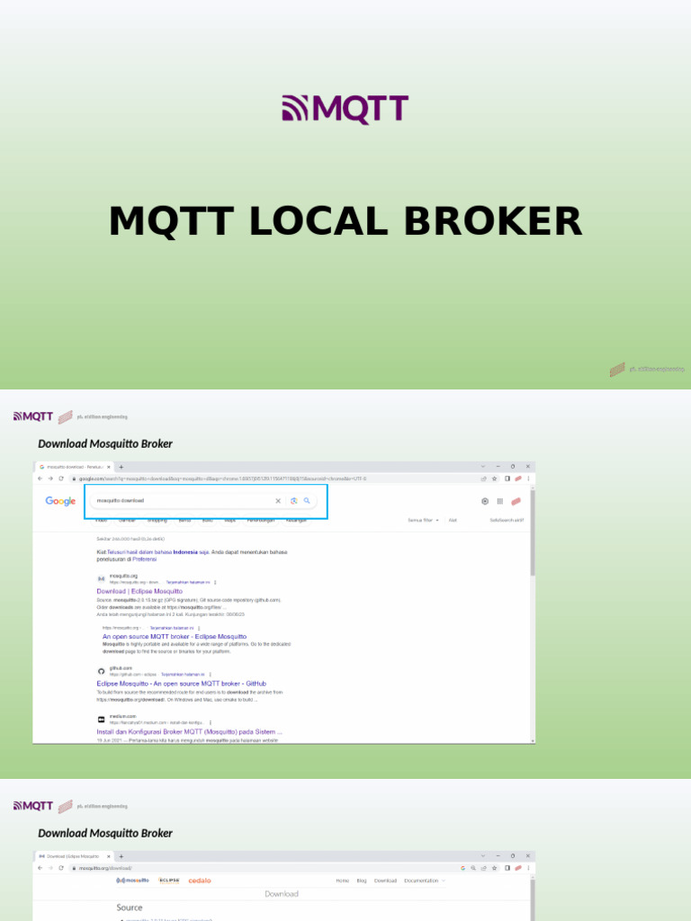 MQTT LOCAL BROKER v202406 | PDF