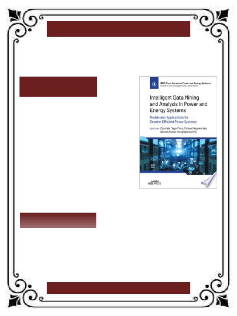 Intelligent Data Mining and Analysis in Power and Energy Systems ...