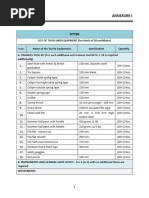 Mechanical Workshop Tools List PDF | PDF | Metalworking | Tools