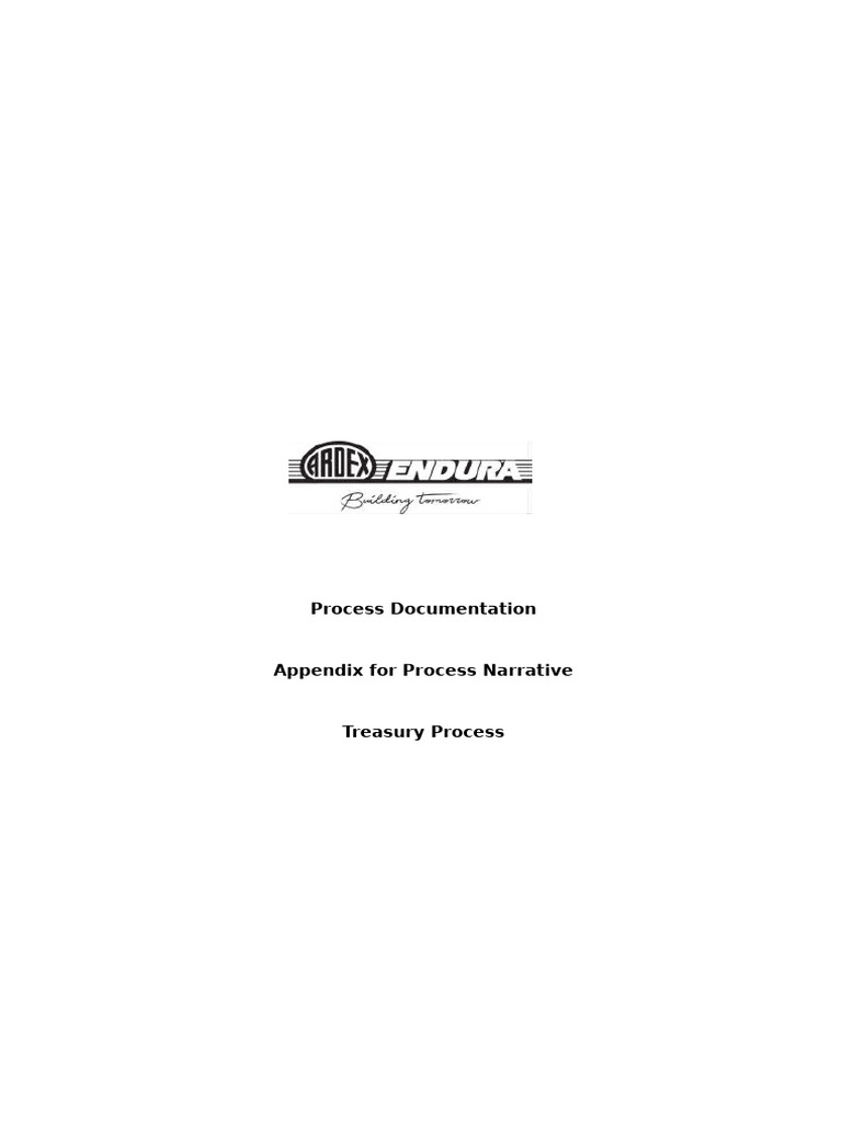 Treasury Process Documentation Guide | PDF | Banks | Receipt