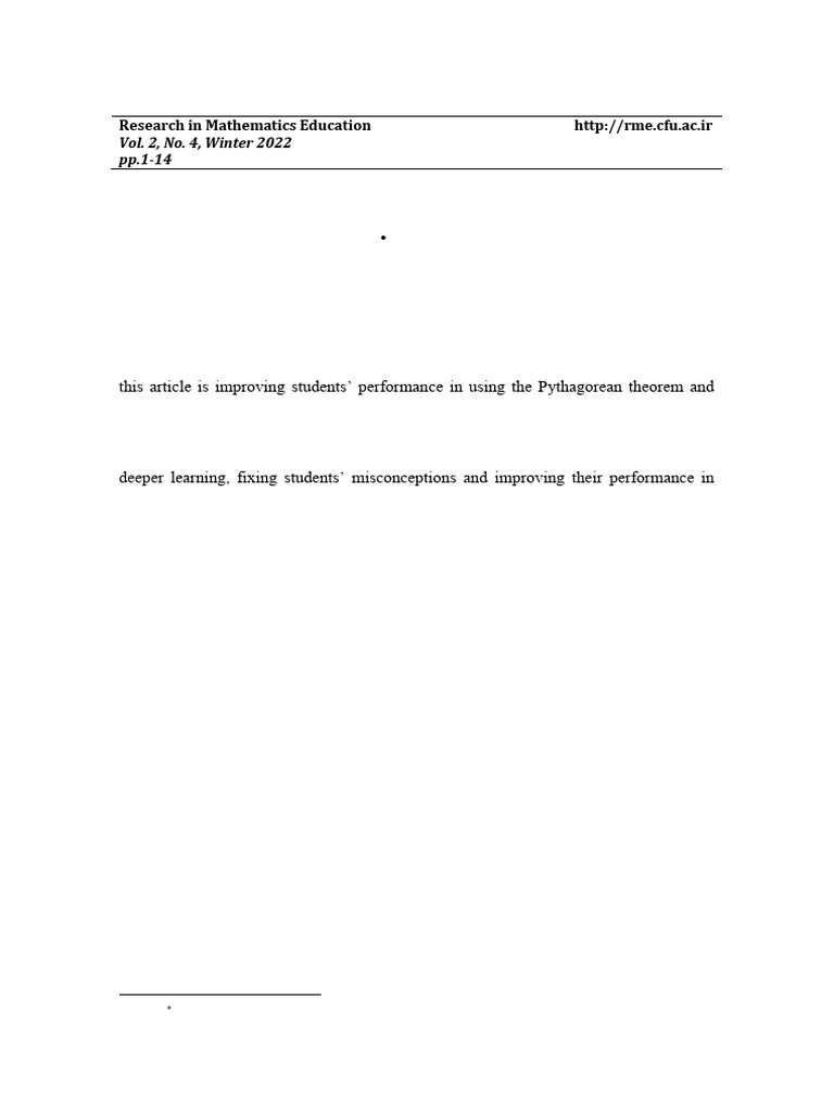 RME - Volume 2 - Issue 4 - Pages 1-14 | PDF