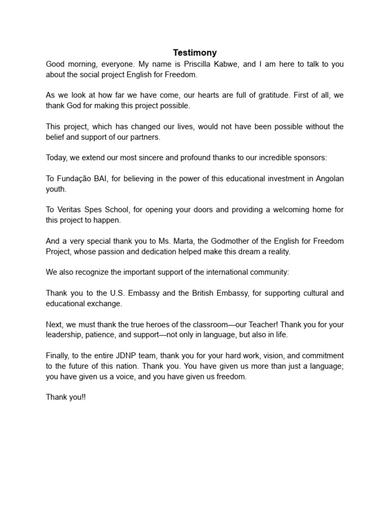 Testimony (1) | PDF