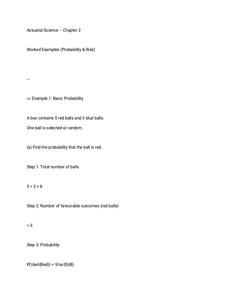 Actuarial 3 | PDF