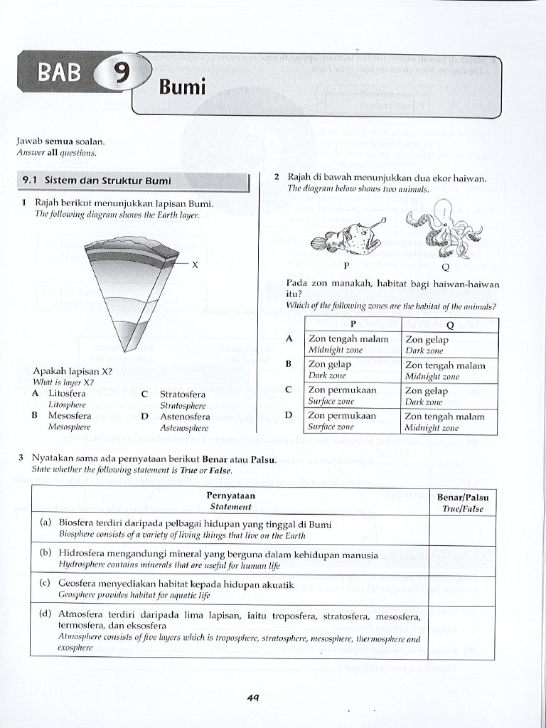 Sns Form 1 (Bab 9) Praktis Eco (DLP) | PDF
