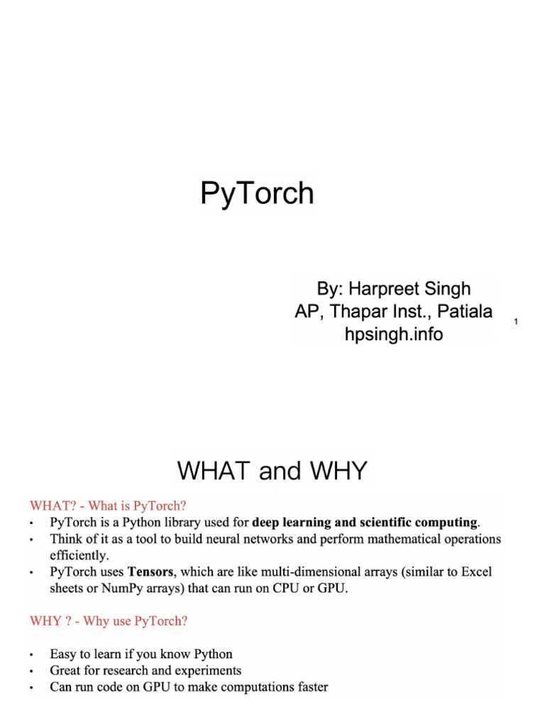 Py Torch | PDF