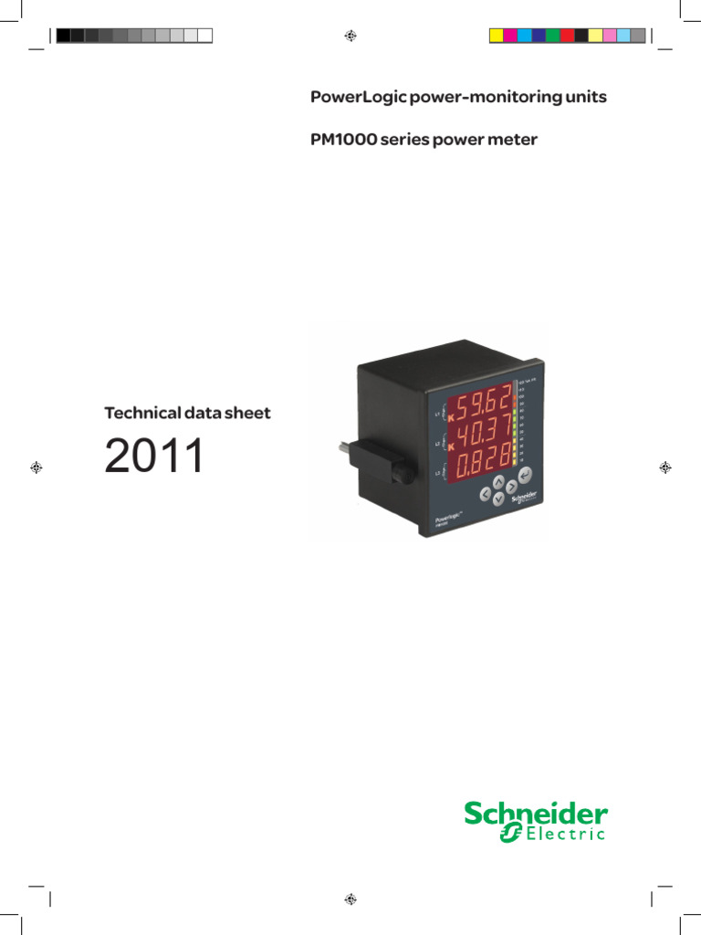 PowerLogic PM1000 Series Power Meter | PDF | Quantity | Electronic ...