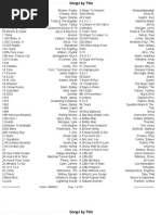 Song List by Title | PDF