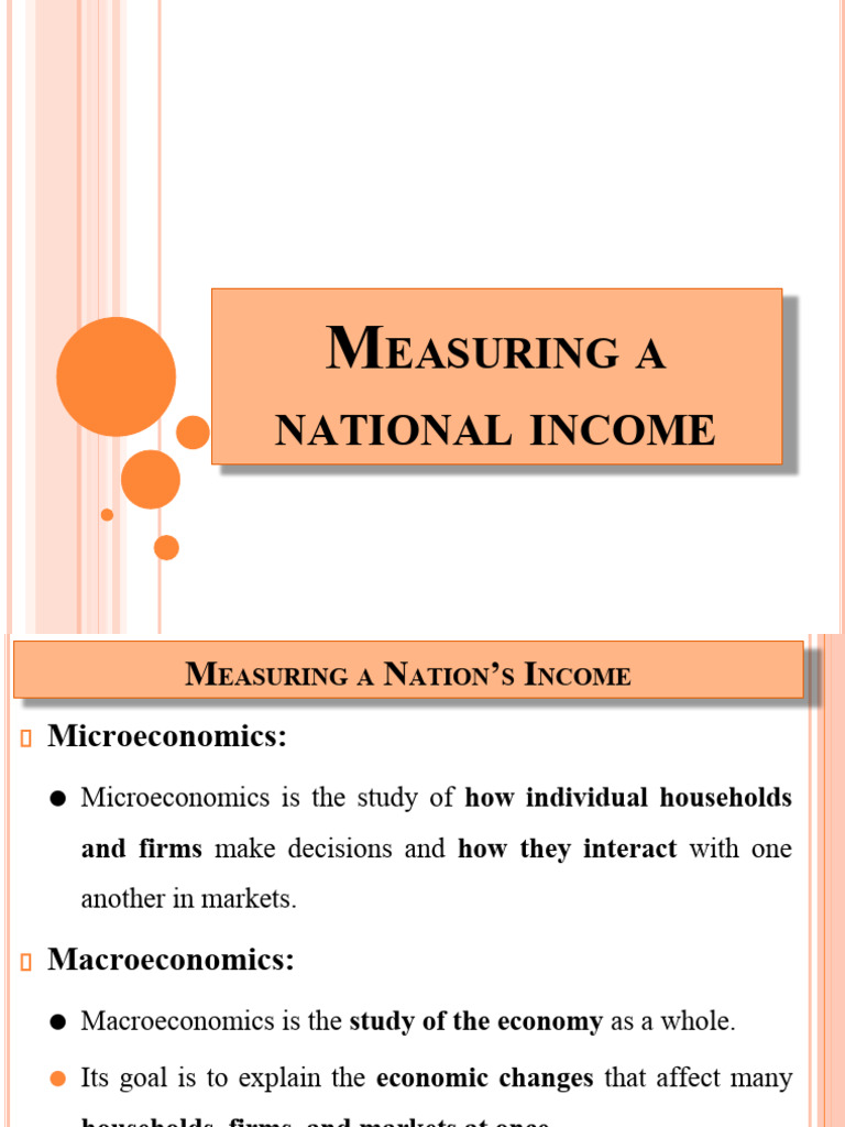 Measuring National Income and GDP | PDF | Gross Domestic Product ...