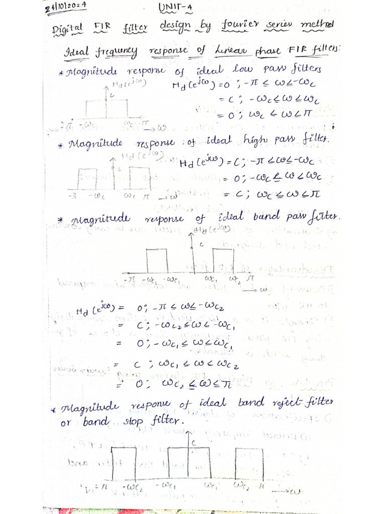 DSP Unit-4 | PDF