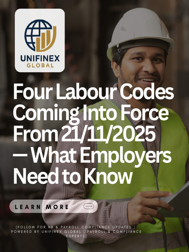 Four Labour Codes: Key Changes for Employers | PDF | Employment ...